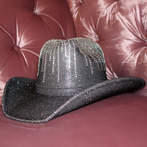 Rhinestone Fringe Sparkle Cowboy Hat country concert, music festival, bridal, bachelorette party, rodeo, and more By Los Angeles Cowgirl image 9