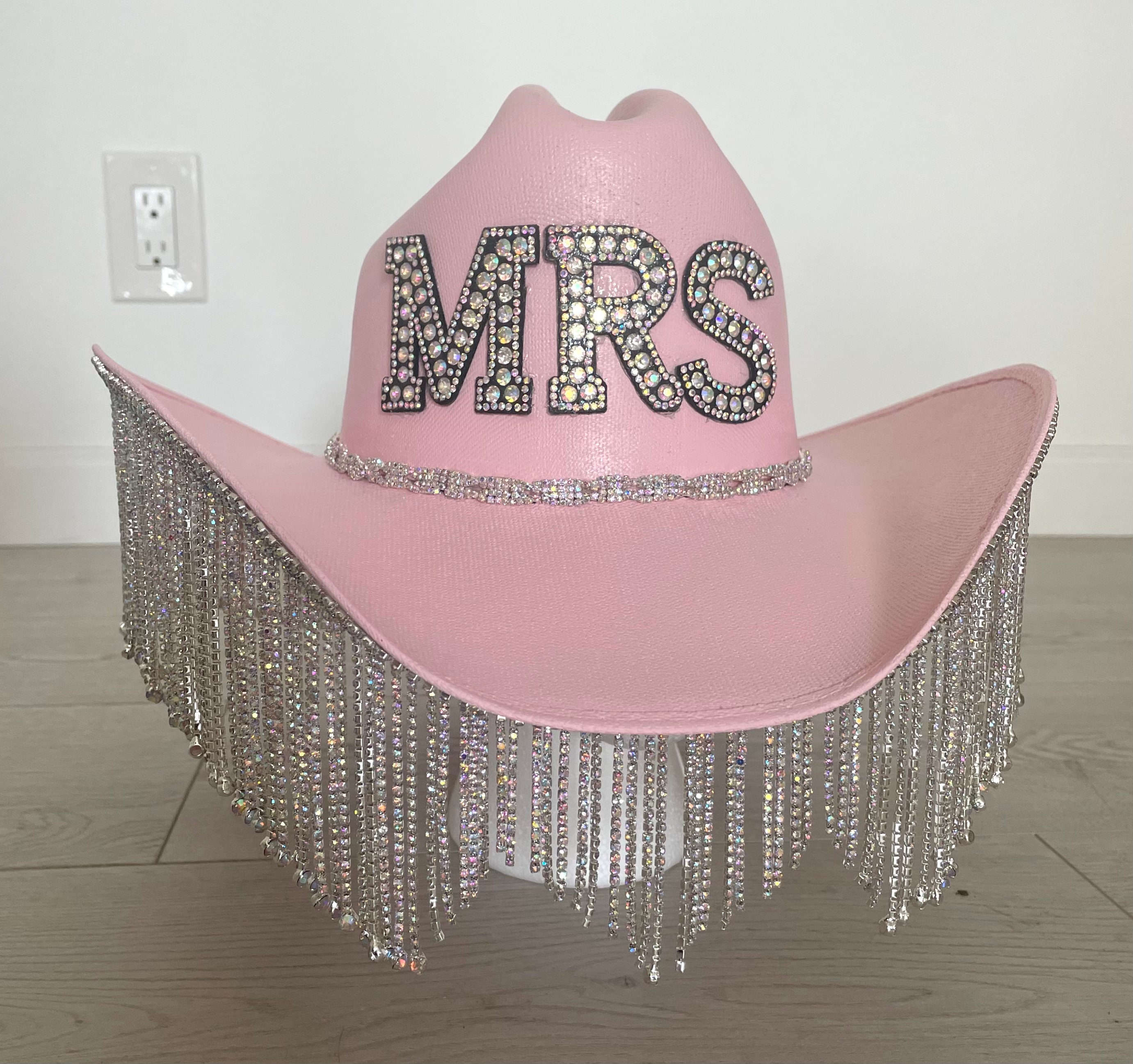 Rhinestone Fringe Cowboy Hat lucky 