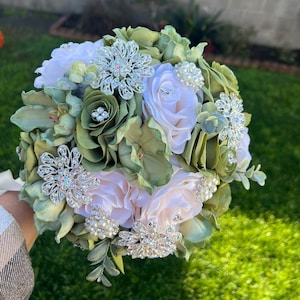 Sage Green and Ivory Bouquet