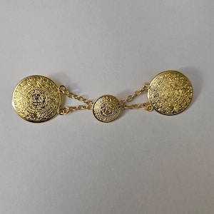 Gold Charro Button