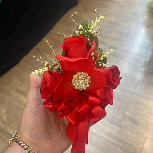 Corsage with Boutonniere