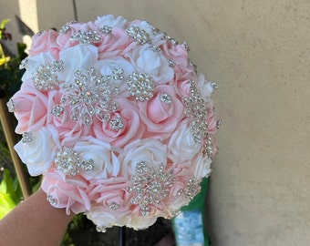 Blush/Light Pink and White Bouquet