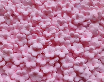 100 pcs. sugar fondant flowers cake topper decorations baby pink
