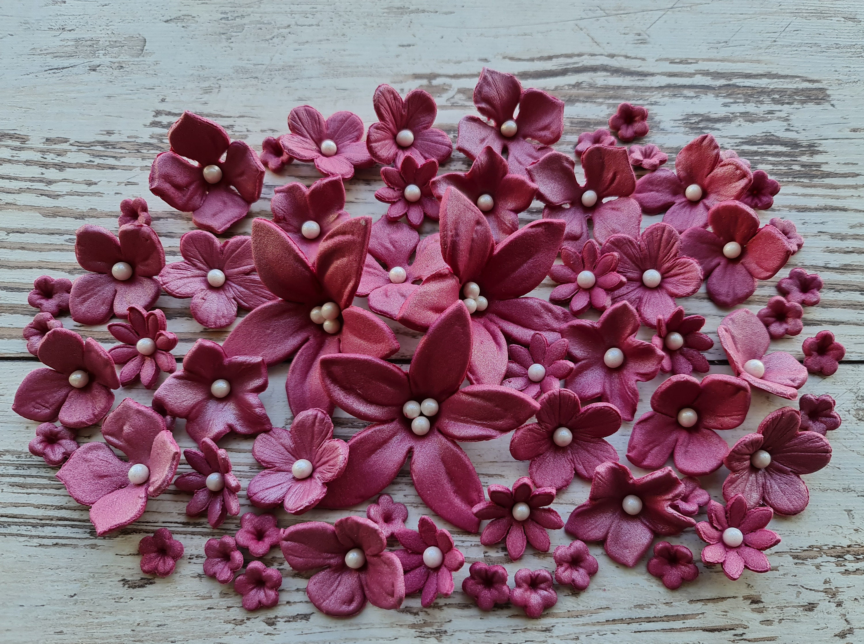 40-pcs-edible-sugar-fondant-flowers-cake-topper-burgundyno-extra-fees