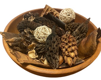 Rustic Vanilla Potpourri|warming sweet fragrance|real vanilla bean|rustic look|5ml potpourri refresher oil included