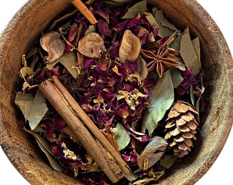 Rose Spice Potpourri|bonus 5ml refresher oil|spicy/sweet fragrance