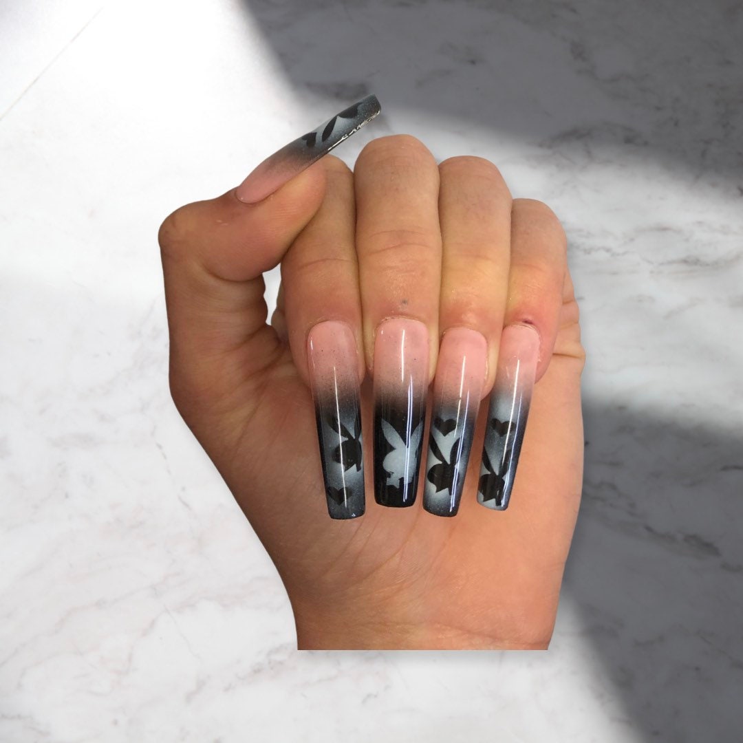 airbrush nail stickers - BONNIEBEENAIL