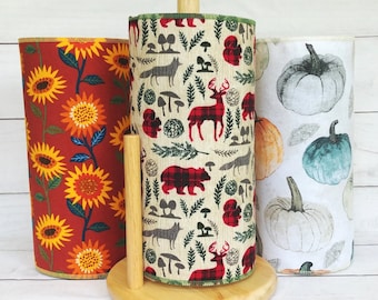 Paperless paper towels 12 10x14, Reusable paper towels, Zero waste kitchen decor, Eco friendly kitchen towels, Pumpkins