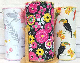 Paperless paper towels 12 10x14, Reusable paper towels, Paperless paper towels, Ecofriendly gift, Toucan birds, Flowers