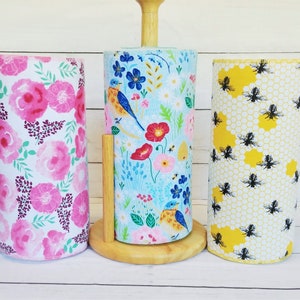Reusable paper towels, Paperless paper towels, Reusable cloth towels, Kitchen Towels, Reusable napkins, Bee decor, Birds, Flowers