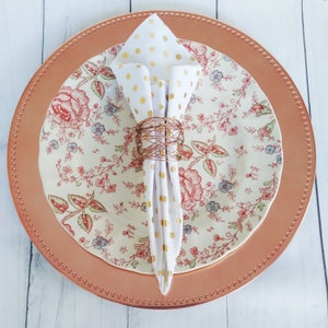Table napkins set of 4, Reusable dinner napkins, Un paper napkins, Eco friendly, Zero waste, Cotton fabric napkin, Table linens