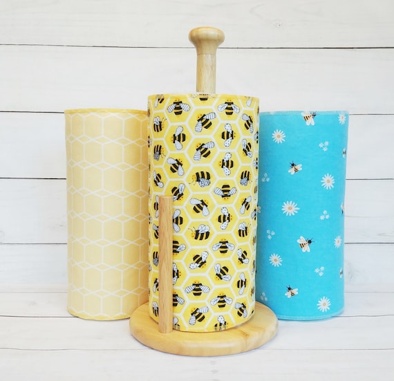 Bee Reusable Paper Towels Zero Waste Kitchen Towels Paperless Paper Towels  Kitchen Towels Washable Reusable Bee Kitchen Decor 