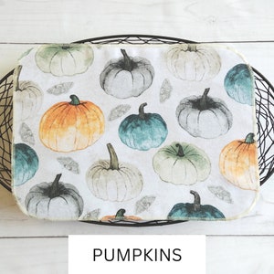 Paperless paper towels 12 10x14, Unpaper towels, Reusable paper towel, Cloth paperless towels, Eco friendly Zero waste kitchen, Pumpkins