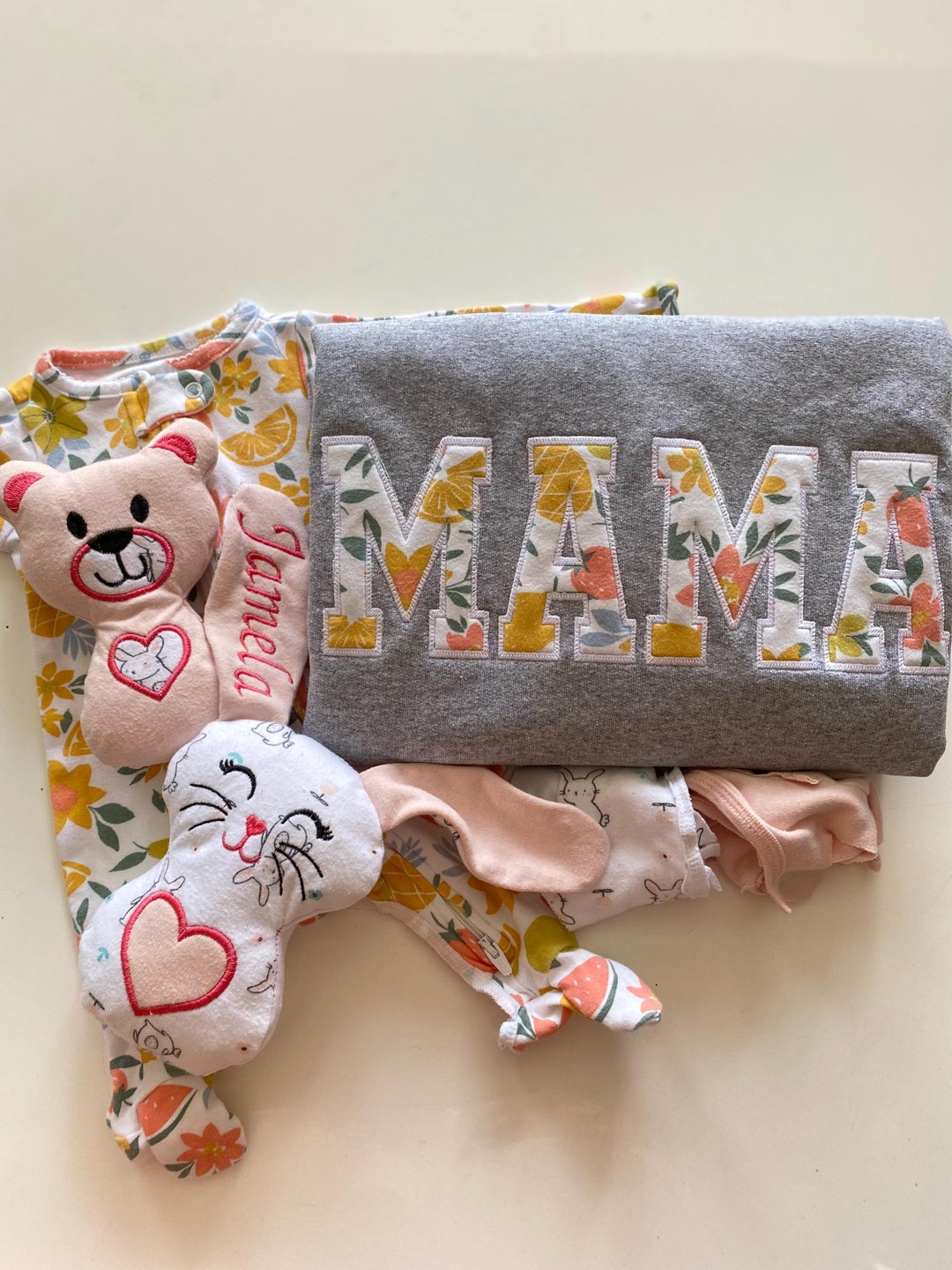 Custom Keepsake Baby Clothes Sweater, Mama Embroidered Sweater, Dada ...