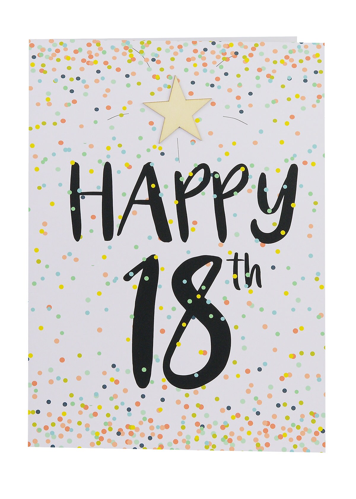 UK Greetings Geburtstagskarte Zum 18. Für Enkelin – Mit Kuchen-Design & Metallicfolie