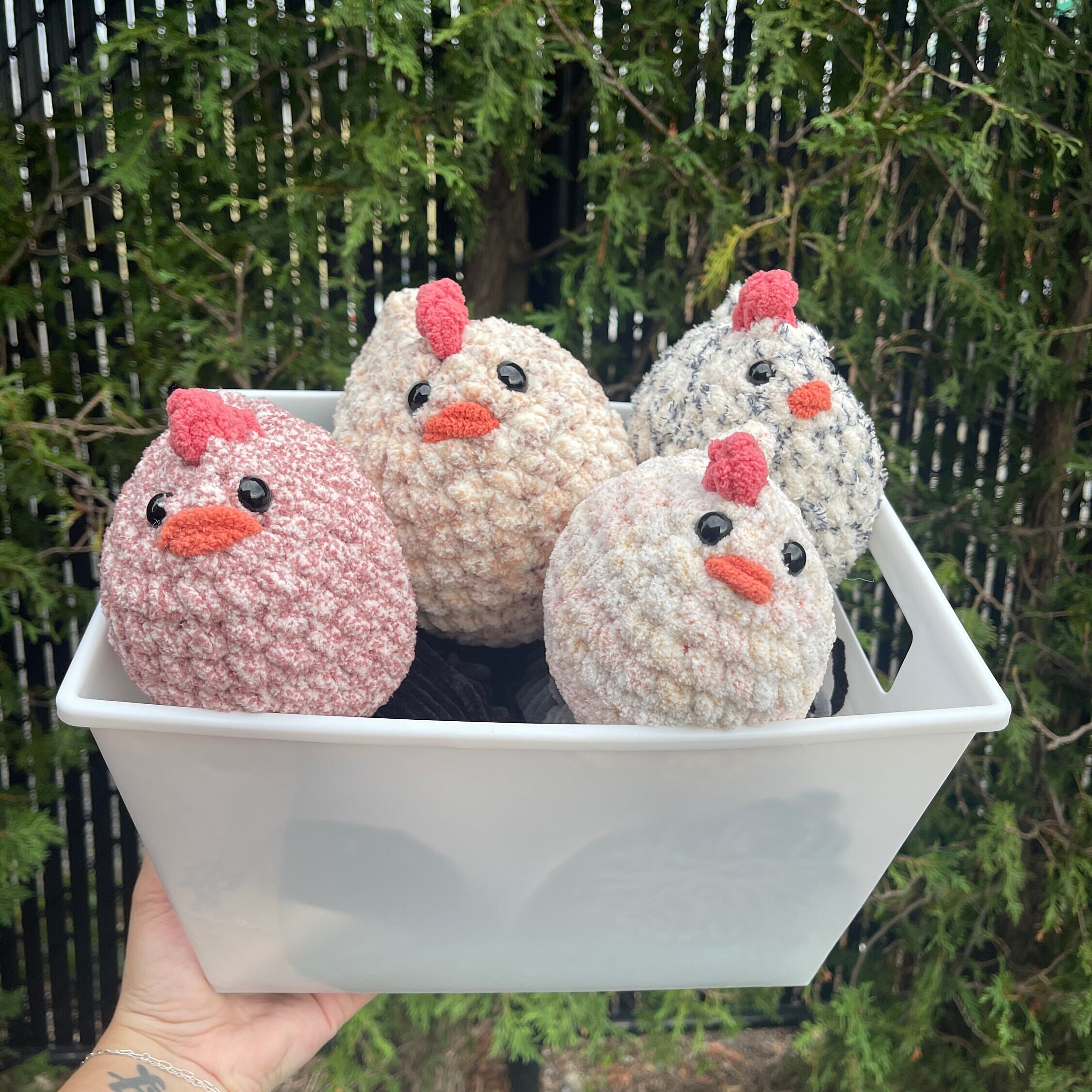 Chunky Chicken Plushies Farmhouse Chicken Toy Chicken Plushie Rustic Decoration Etsy