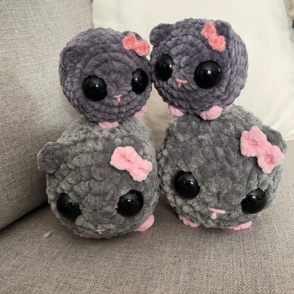 Sad Hamster Meme Crochet Plush, made to order, I’m just a girl hamster plush, hamster plush, crocheted hamster