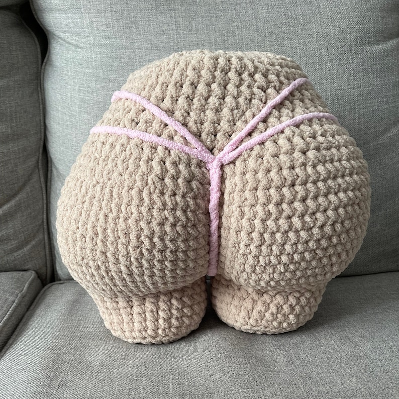 Booty Pillow Booty Plush Pillow Large Crochet Pillow Booty Plush Etsy