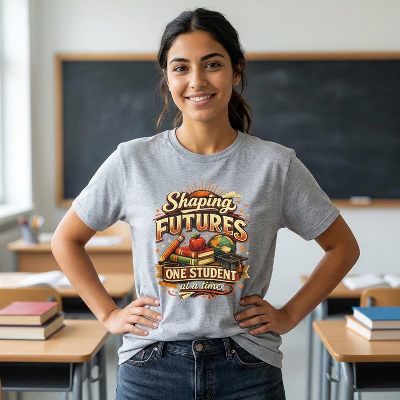 Shaping Futures jeweils ein Schüler T-Shirt | Wertschätzung des Lehrers, Schulstolz Bild 1