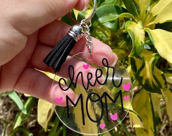 Cheer Mom Keychain - Cheer Mom Gift - Cheerleading Gift - Cheer Mom - Cheer Gift - Keychain -Cheer Bag Tag