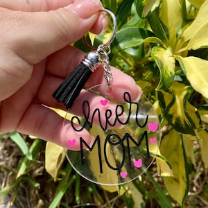 Cheer Mom Keychain - Cheer Mom Gift - Cheerleading Gift - Cheer Mom - Cheer Gift - Keychain -Cheer Bag Tag