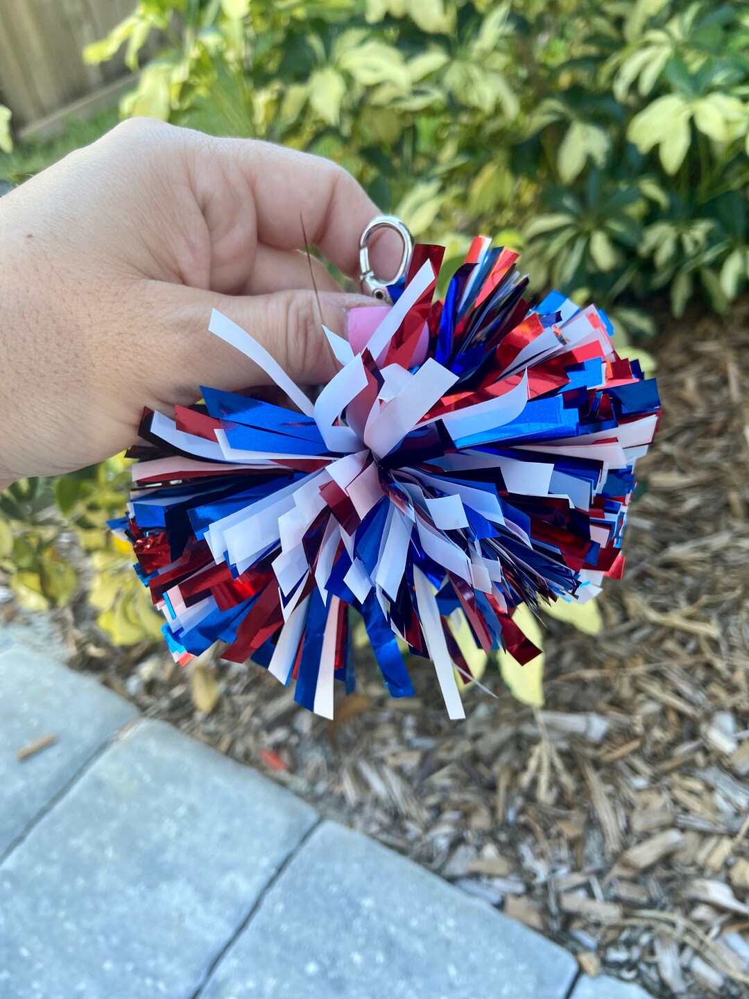 Pom Pom Keychain - Cheer Keychain - Cheerleading Keychain - Cheer Team ...
