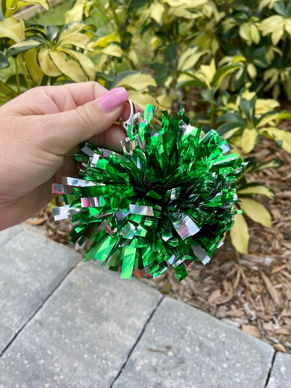 cheer pom pom keychain