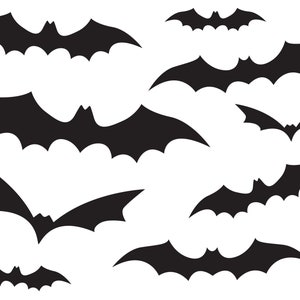 Arkusz naklejek na Halloween Bats - Letter Size - 16 pojedynczych naklejek