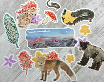 Waterproof Yosemite Sticker Pack: National Park Stickers