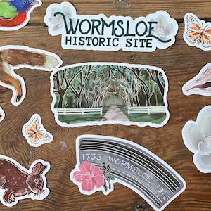 Waterproof Wormsloe Historic Site Savannah, Georgia Sticker Pack | Granola Girl Stickers | Outdoor Sticker Pack |