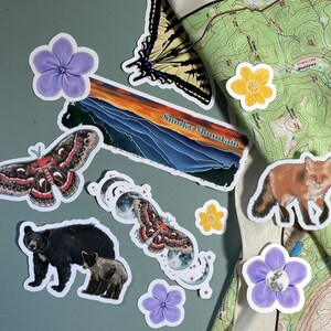 Waterproof Great Smoky Mountains National Park Sticker Pack | Granola Girl Stickers | Outdoor Sticker Pack |