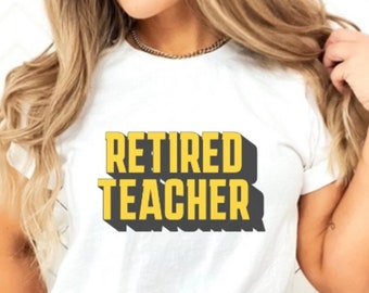 Gepensioneerde leraar T-shirt School pensioen cadeau voor leraar T-shirt voor gepensioneerde leraar Basisschool T-shirt voor gepensioneerde Cadeau voor leraar