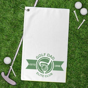 Personalized Golf Dad Golf Towel Golf Lover Gift Personalized Golf Towel Gift for Golfer Golf Towel Custom Golf Towel Golf Accessories Gift