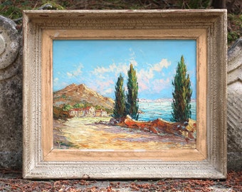 Reserved for Sophie | Oil painting late 19th century signed Robert Giovani from Fréjus in Provence Côte d'Azur