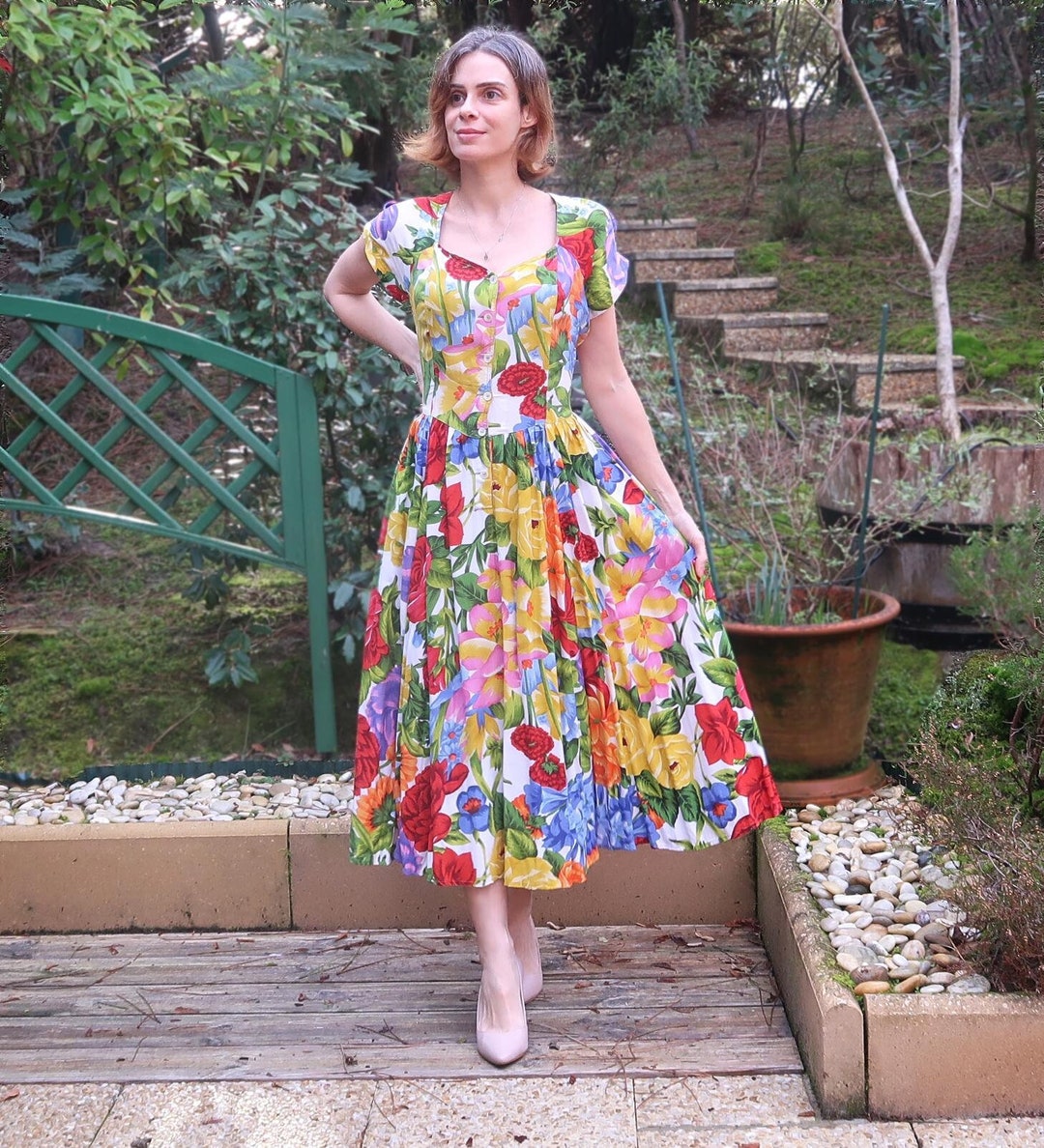 Robe Longue Robe Rene Derhy Ete 2019 Robe Vintage Derhy Robes Robe