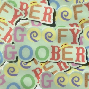 Goofy Goober sticker, Vinyl sticker, die cut sticker, laptop sticker, matte sticker, water bottle sticker, meme sticker,