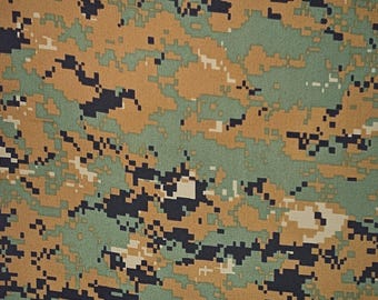 MARPAT コーデュラ迷彩粘着ラップ：ギア用500D生地
