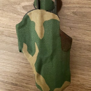 M81 Woodland Camo Cordura Adhesive Wrap: 8" x 12" 500D Fabric image 5