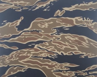 Tiger Stripe Cordura Wrap: 500 Denier Adhesive Fabric (12" x 12")