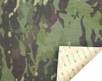 Multicam Tropic Cordura Wrap: 500D Adhesive Fabric (12" x 12")