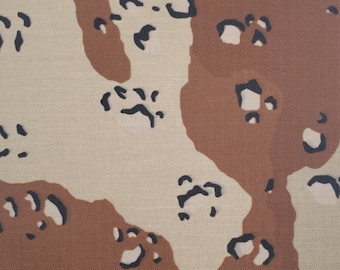 Desert Chocolate Chip Camo Cordura Wrap - 500D Adhesive Fabric (12x8")