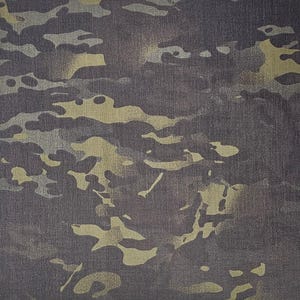 Envoltório adesivo Dangerfield Arms TackGear Wrap Multicam Black Cordura 500 Denier 12&quot; x 12&quot; Parte traseira adesiva para envoltório Kydex