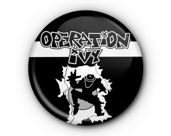 Operation Ivy 1.5" Button! OpIvy Ska-Punk Pin-back buttons