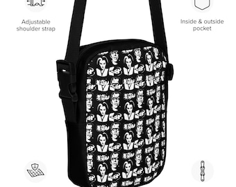 Lily & Herman Munster Pattern Utility crossbody bag