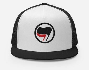 Embroidered Anti-Fascist Flags Classic Trucker Cap