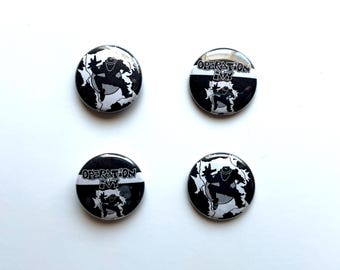 OpIvy Operation Ivy Buttons Pack! (2) pinback Buttons, (2) magnet Buttons Punk Pins!
