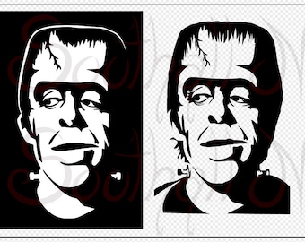 Herman Munster .SVG - Fred Gwynne inspired Vector Digital Download the Munsters .PNG Cricut