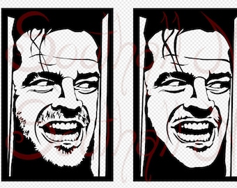 Jack Nicholson the Shining Here's Johnny Ironsew on Patch - Etsy