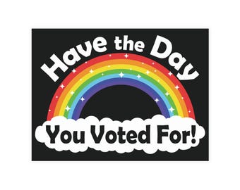 Postcard Bundle - Have the Day You Voted For! Activism Stationery, Protest Greetings, Social Justice Mail, Political Art