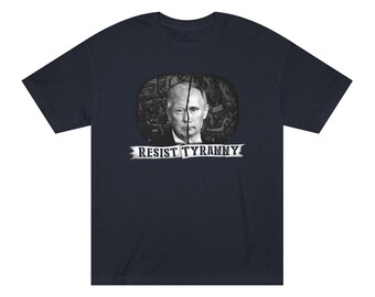 Resist Tyranny T-Shirt, American Apparel, Gift for Activists, Anti-Trump & Anti-Putin Shirt